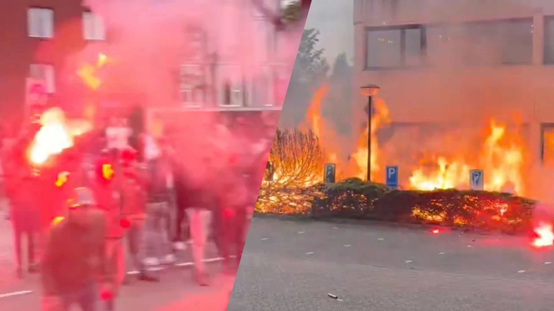 'Brand bij AZC in Loosdrecht'
