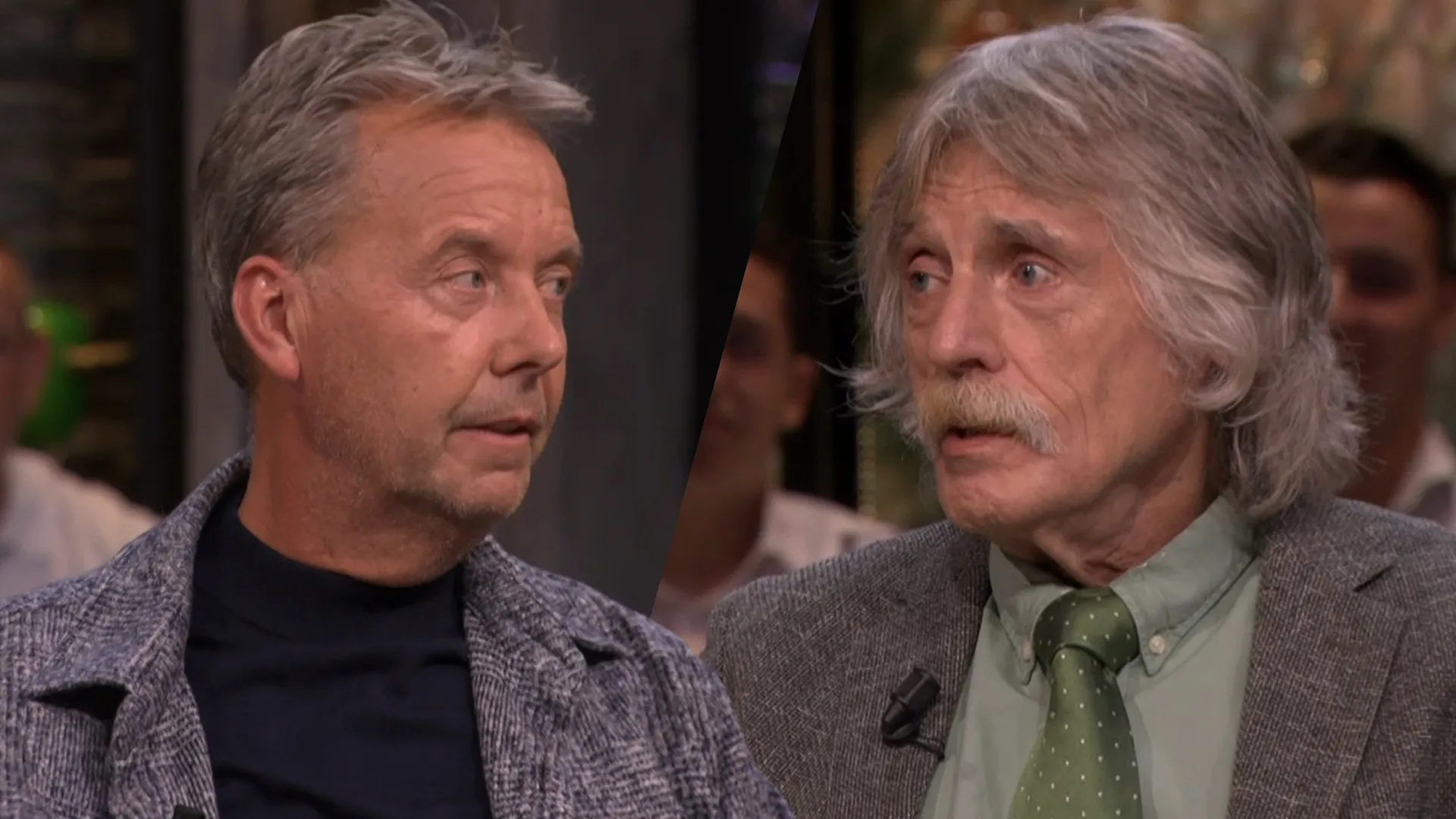 Johan Derksen tegen Valentijn Driessen: 'Jij moet echt eens een dokter raadplegen' 