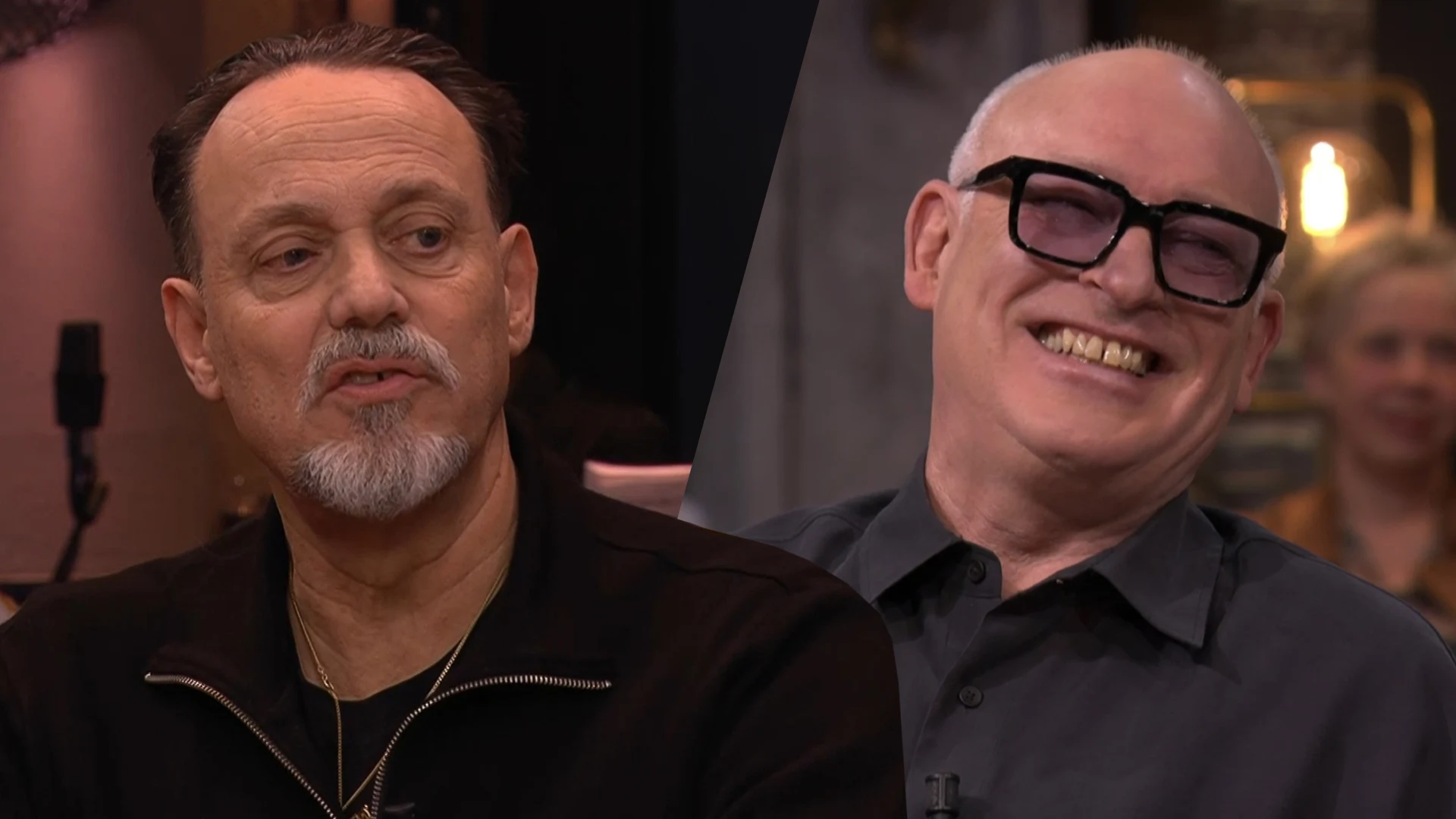 Johan en René genieten van optreden Hugo Borst bij Bar Laat: 'Héél vilein!'