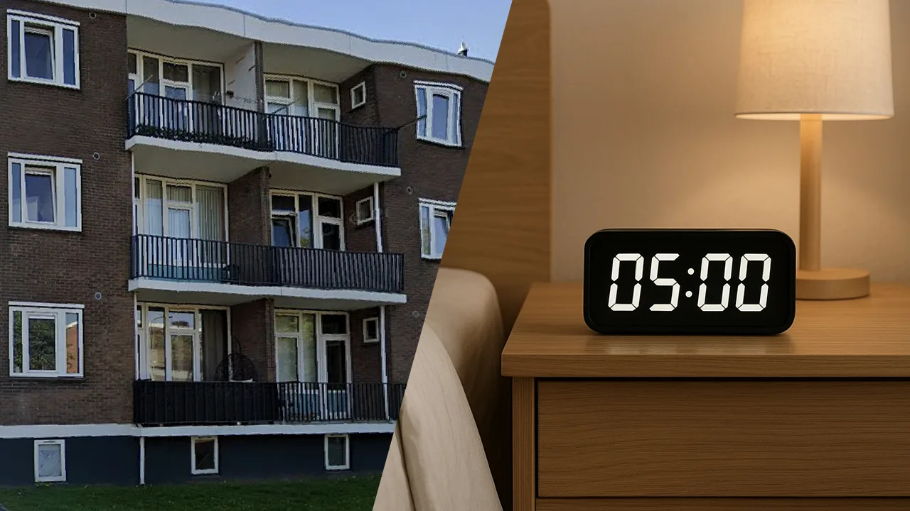 Marco houdt flat Spijkenisse maanden wakker met wekker die om 05:00 afgaat: 'Doe ik expres'