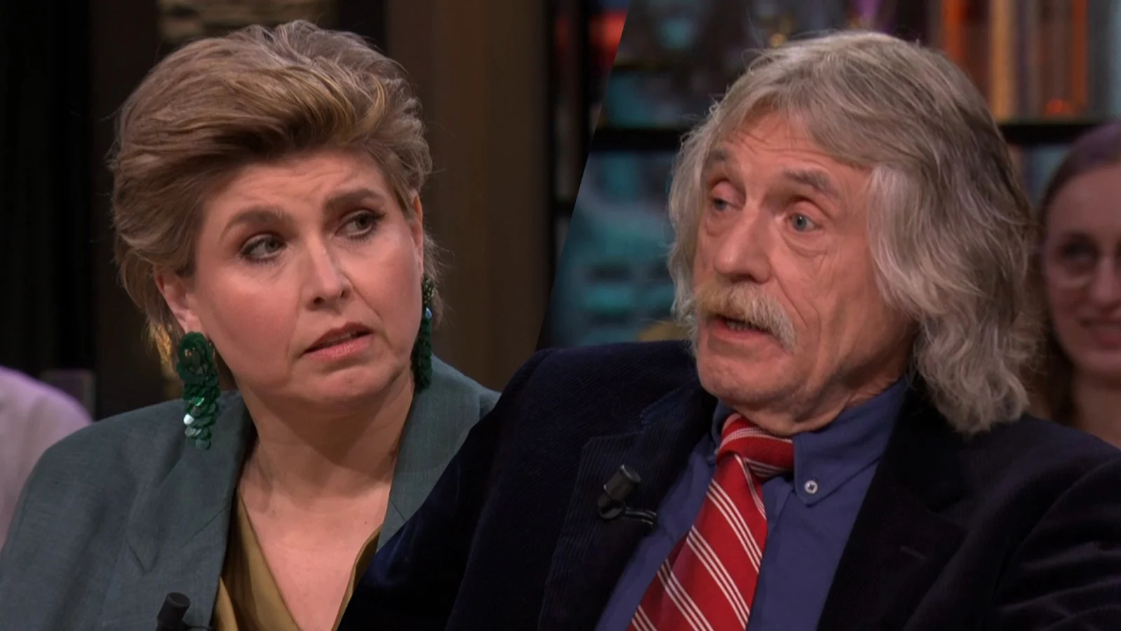 Angela de Jong en Johan in discussie over Matthijs van Nieuwkerk: ‘Wees nou eens concreet dan!'