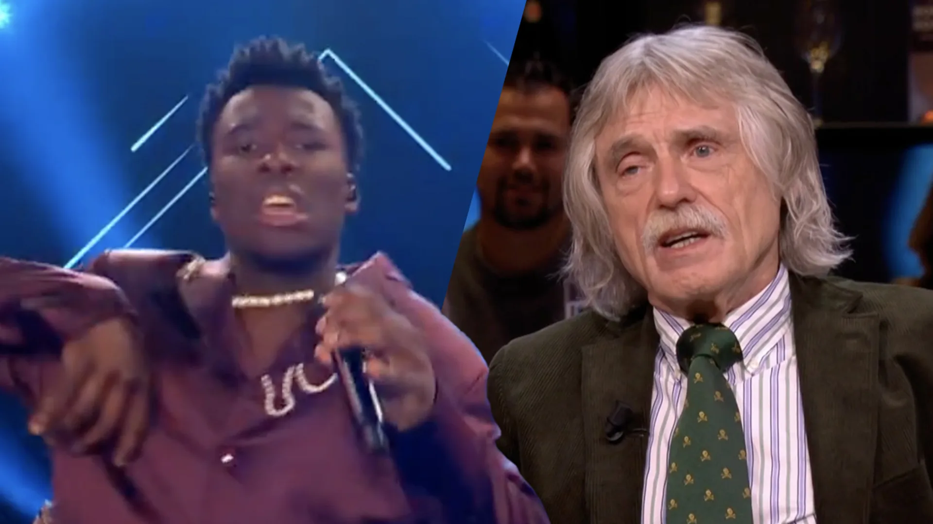 Johan reageert op beelden van Songfestivalrepetitie Claude: 'We staan weer voor lul'