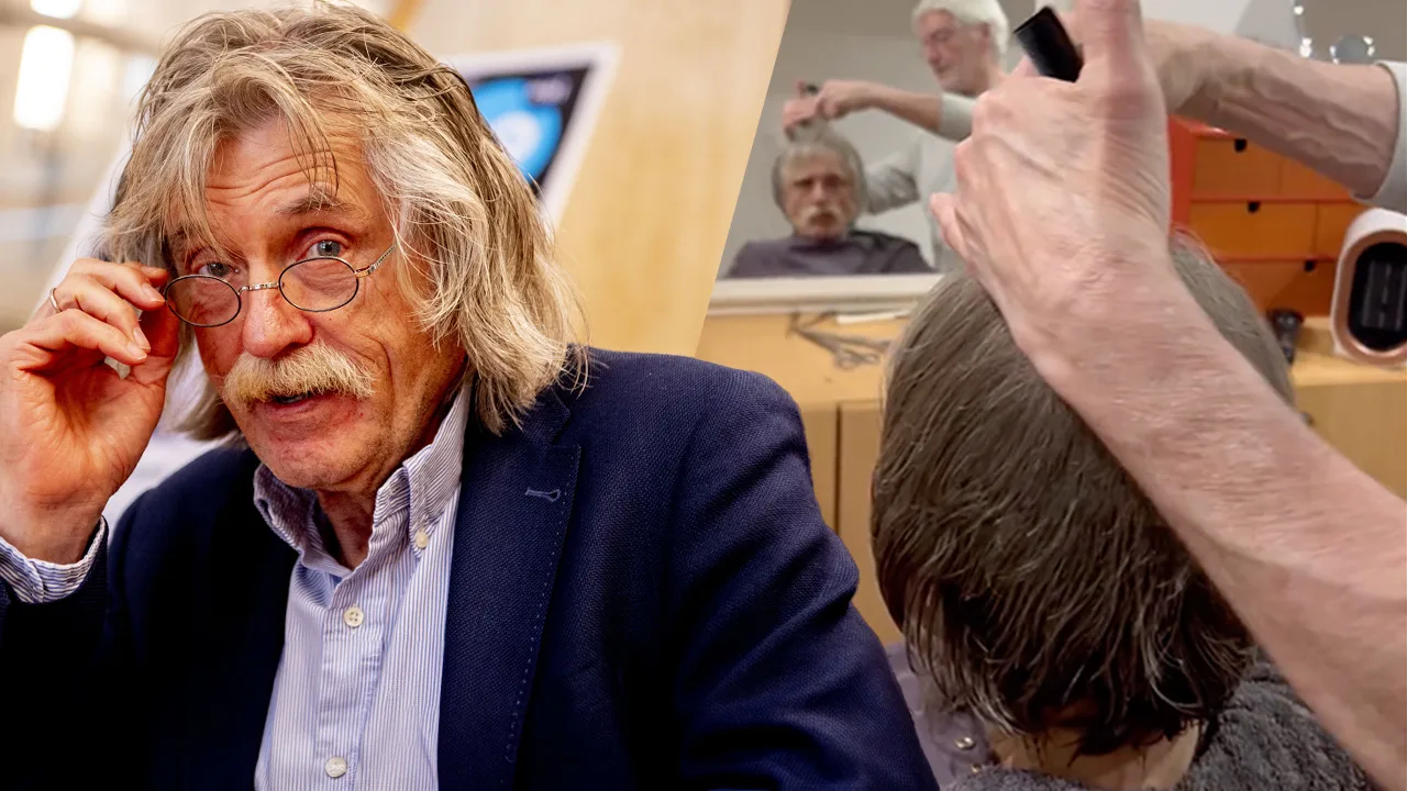 Johan Derksen op bezoek bij zijn 'haararchitect': 'Dit is de beste kapper in de regio!'
