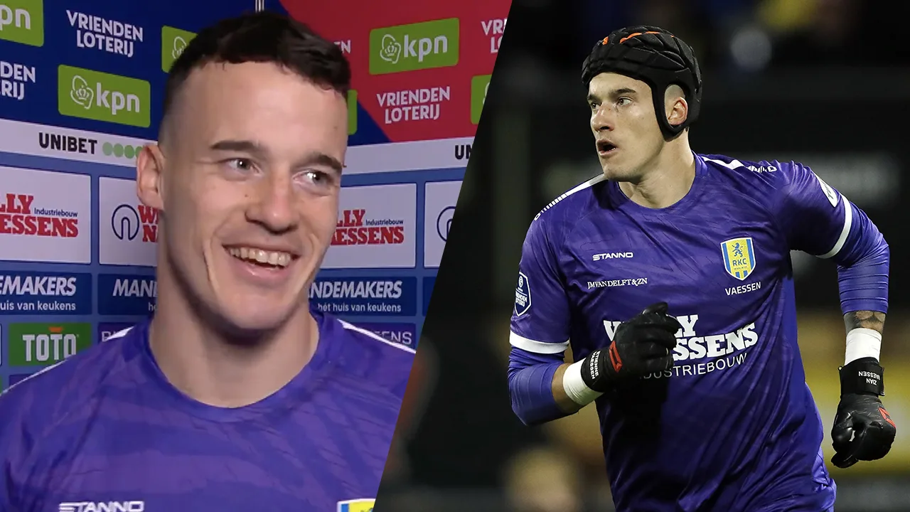 RKC-doelman Vaessen: 'Van mijn vrouw moest ik met helm keepen, ik heb geluisterd naar haar'