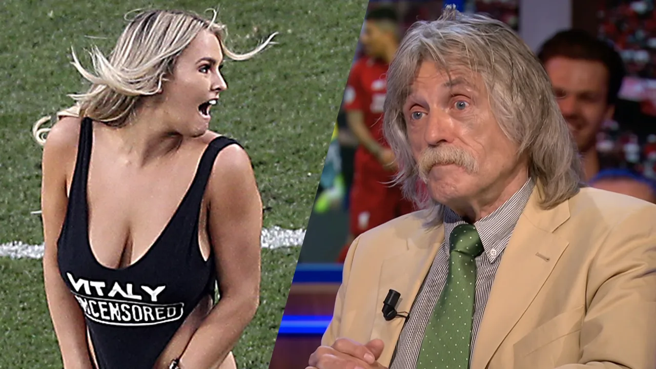 CLASSIC - Johan bekijkt Champions League-streaker: 'Ik zou er even aan snuffelen'