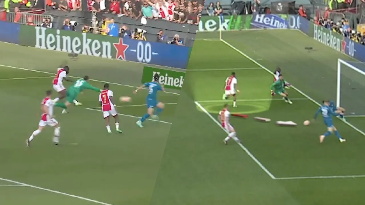 Brobbey baalt van keuze Bergwijn: 'Als hij omdraait dan maakt hij die bal gewoon'