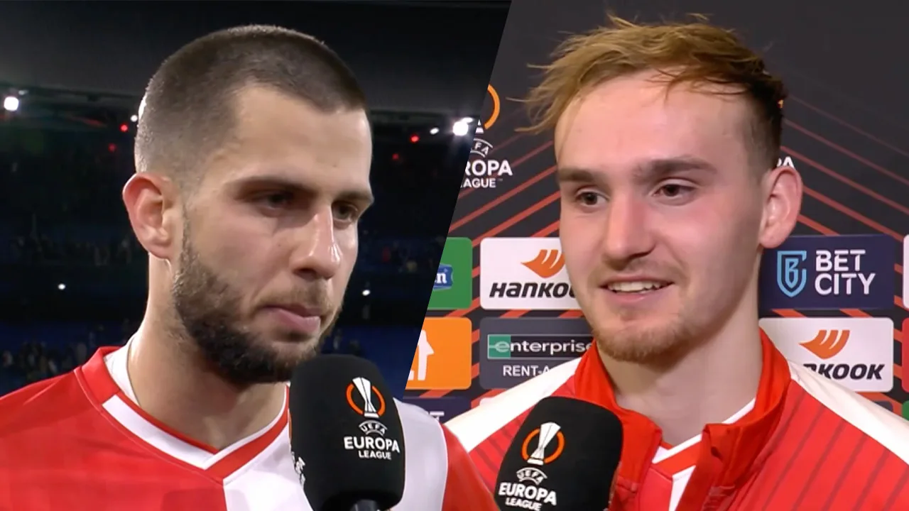 Bekijk hier de interviews na afloop van Feyenoord - AS Roma