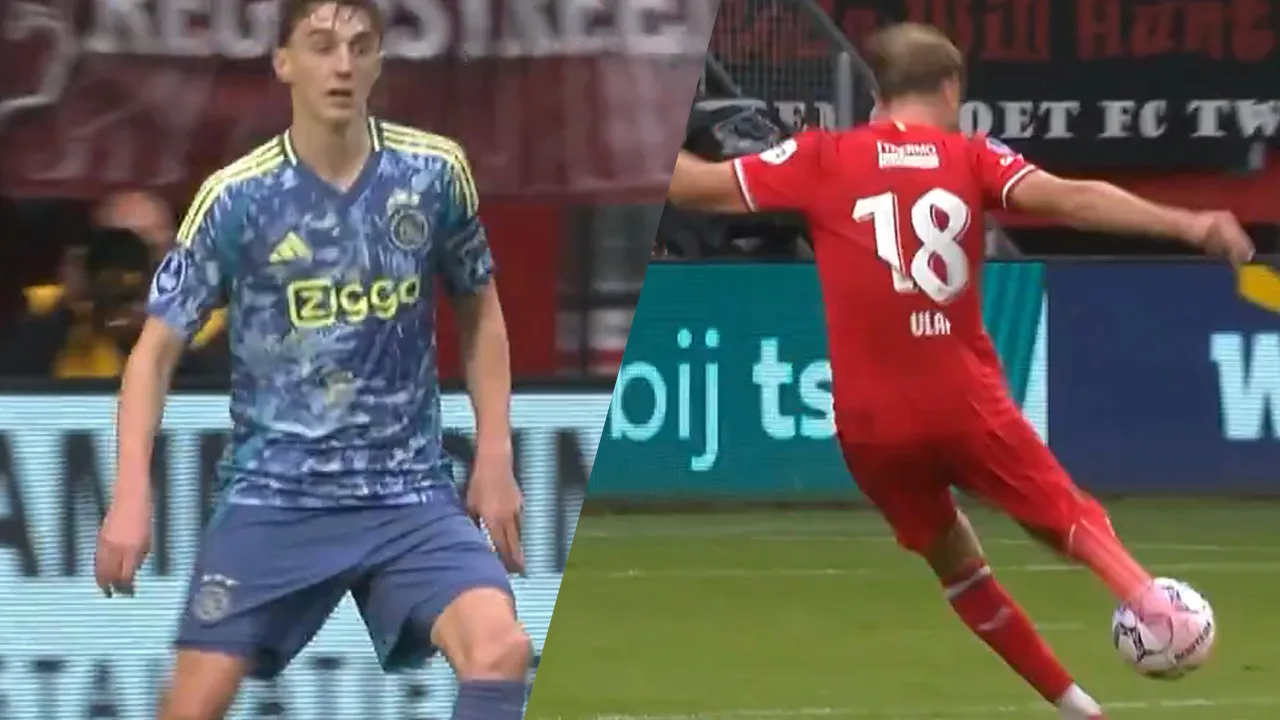 Videogoal: Vlap schiet Twente snoeihard op voorsprong tegen Ajax na fout Baas