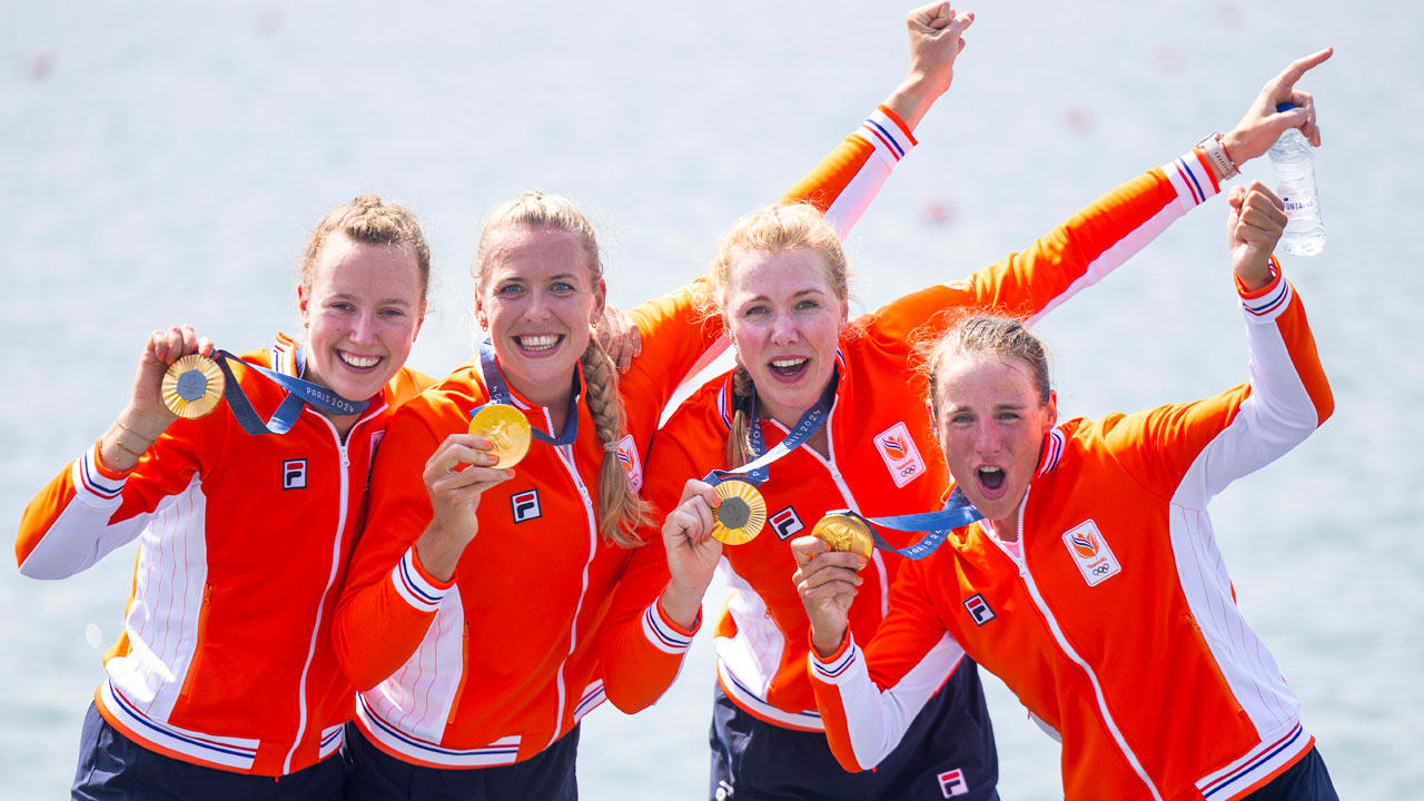 Nederland stijgt door roeisucces in medailleklassement op Olympische Spelen