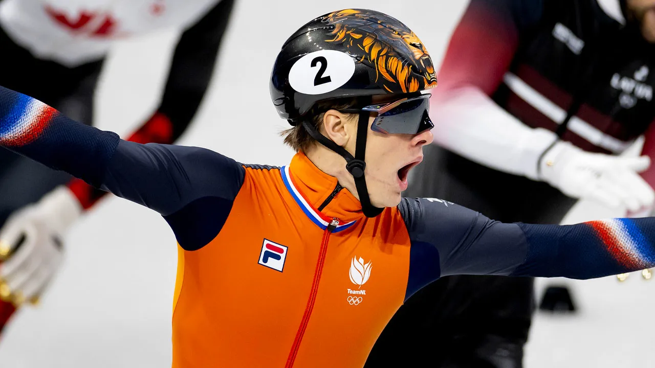 Weer goud voor Jens van 't Wout: nu ook olympisch kampioen op 1500 meter shorttrack!