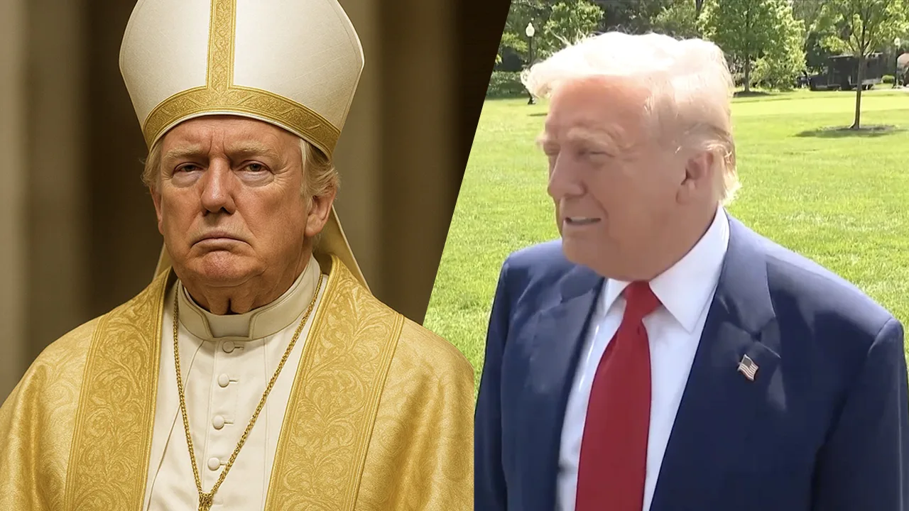 Video: Trump grapt dat hij de nieuwe paus zou willen worden: 'Dat zou mijn eerste keuze zijn'
