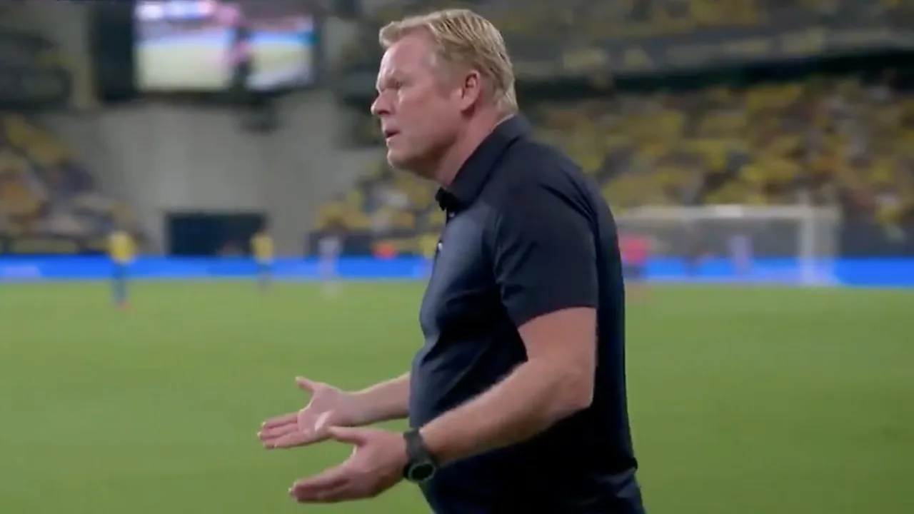ROOD: Ronald Koeman wordt weggestuurd, Barcelona verspeelt opnieuw punten