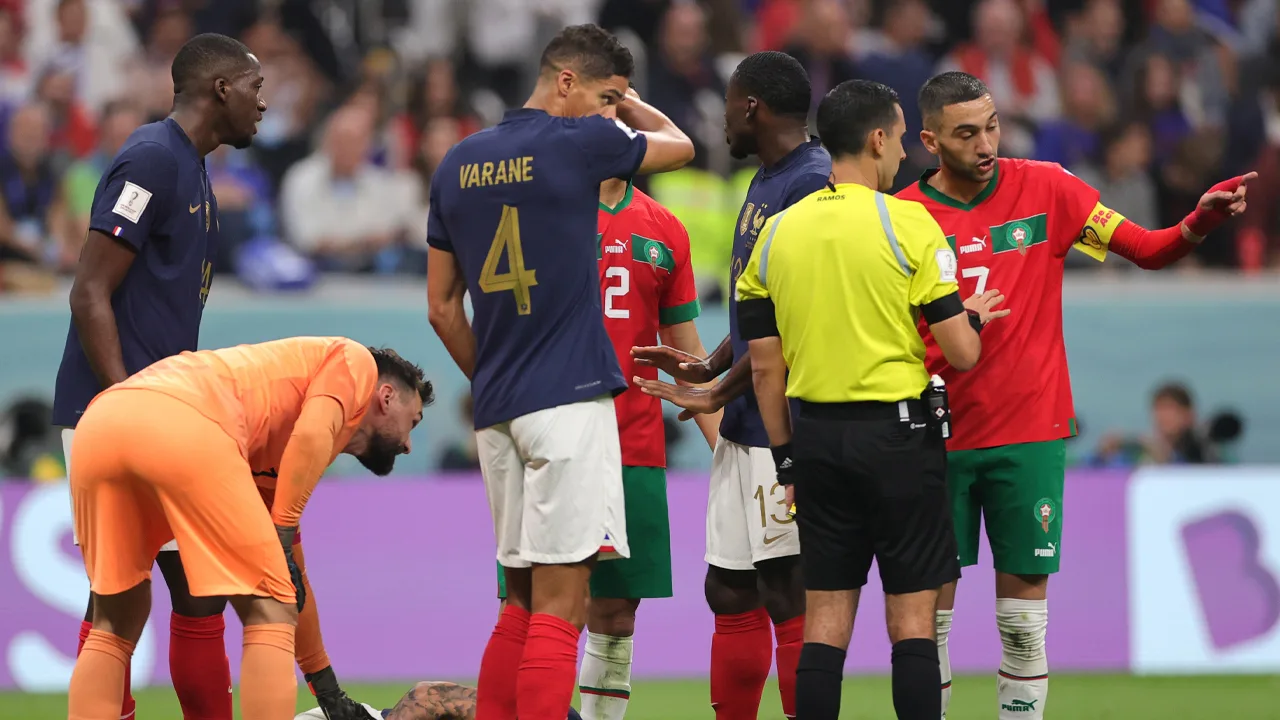 'Marokko dient klacht in tegen arbitrage na verloren halve finale tegen Frankrijk'
