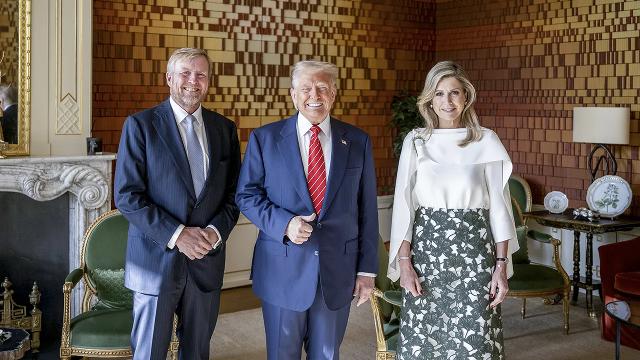Trump lovend over Willem-Alexander en Máxima: 'Prachtige en spectaculaire mensen'