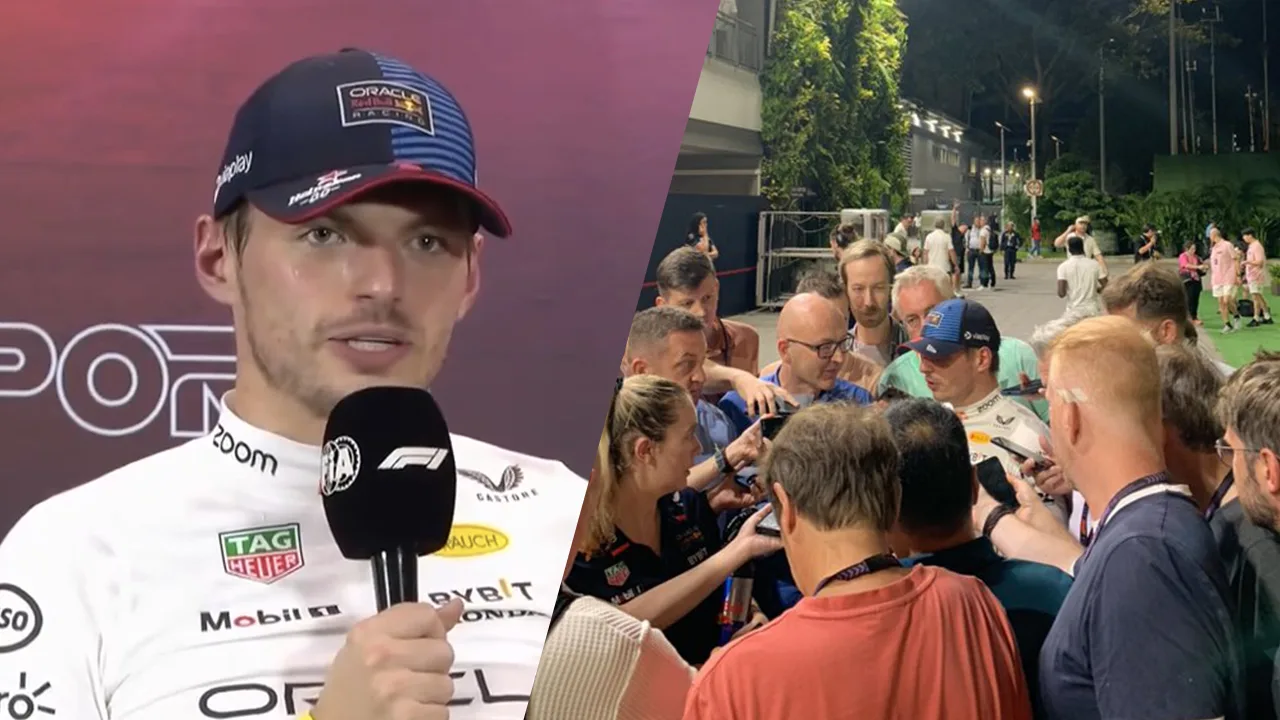 Video: Verstappen zegt uit protest niets op persconferentie en organiseert eigen mediamoment
