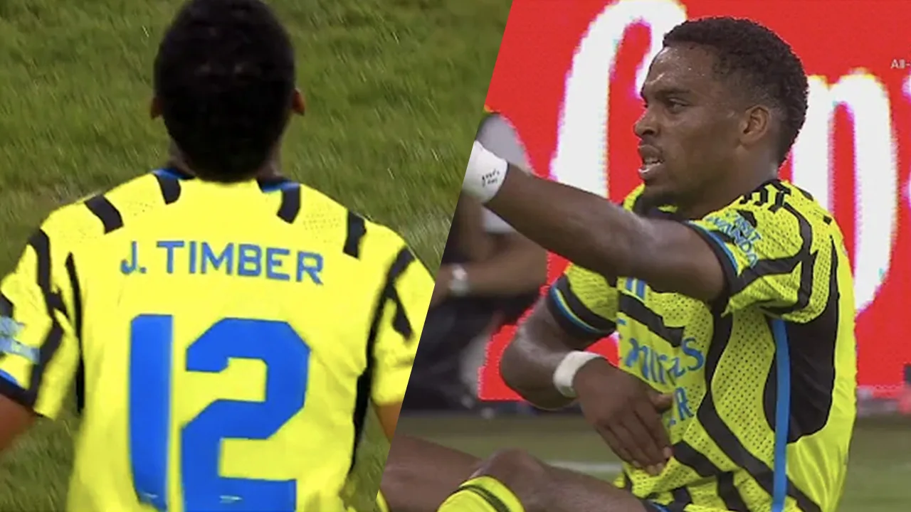 Video: Arsenal-fans lovend over debuut Jurriën Timber: 'Onze beste aankoop'