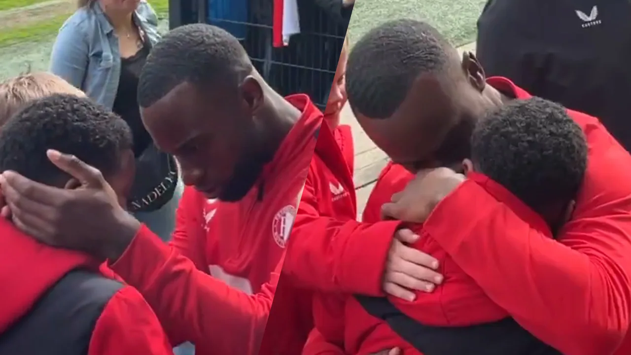 Geertruida troost ontroerde fan na afloop van Feyenoord-training richting De Klassieker