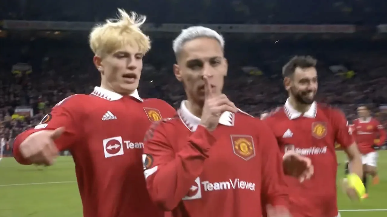 VIDEOGOAL: Manchester United - FC Barcelona 2-1 (Antony)