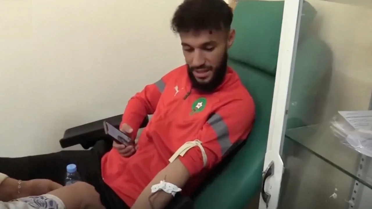 Marokkaans Elftal steunt aardbevingsslachtoffers met bloeddonaties