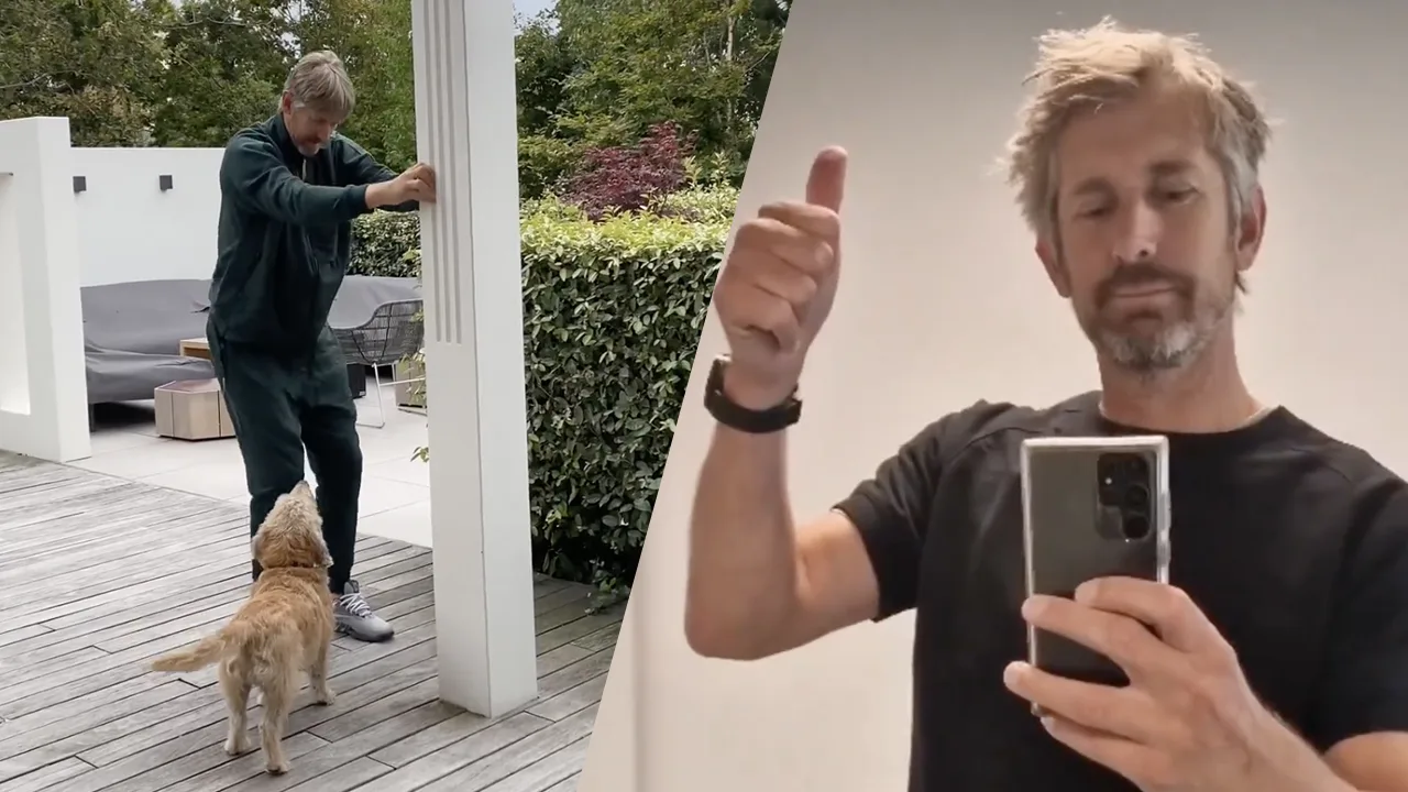 Vrouw Edwin van der Sar deelt beelden van zijn herstel na hersenbloeding: 'Stap voor stap'