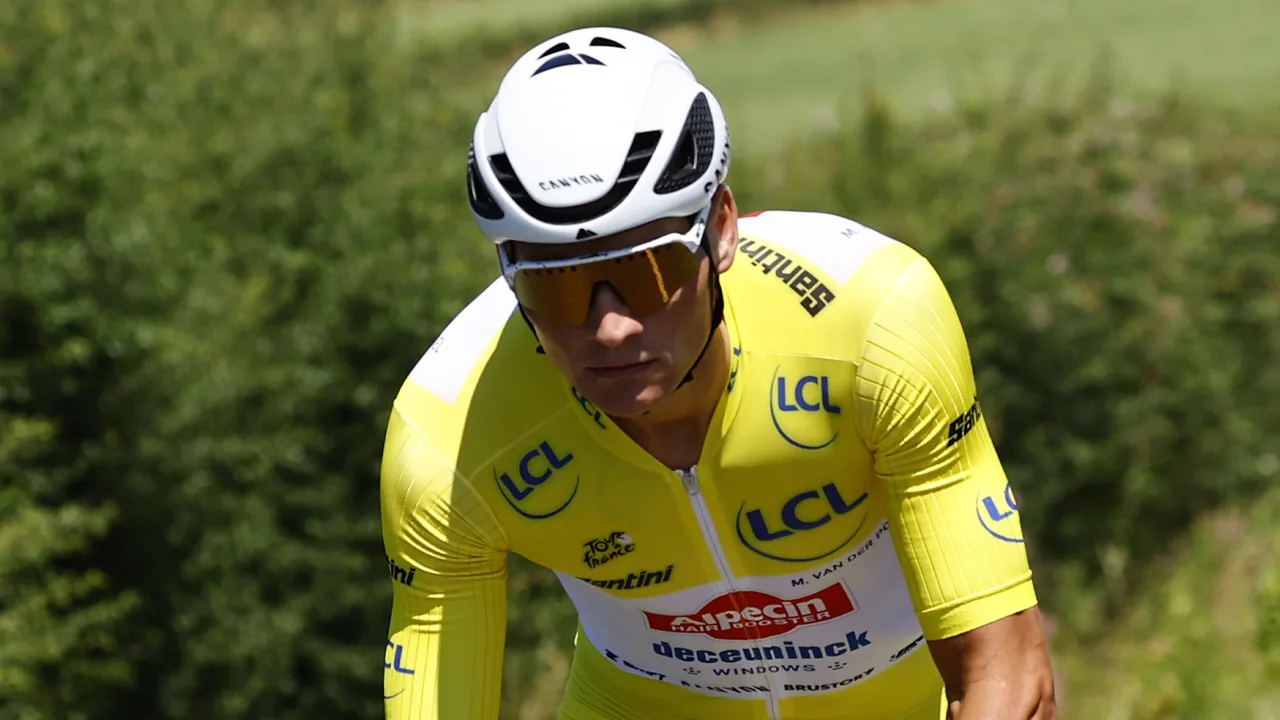 Pogacar wint vierde etappe, Van der Poel behoudt gele trui