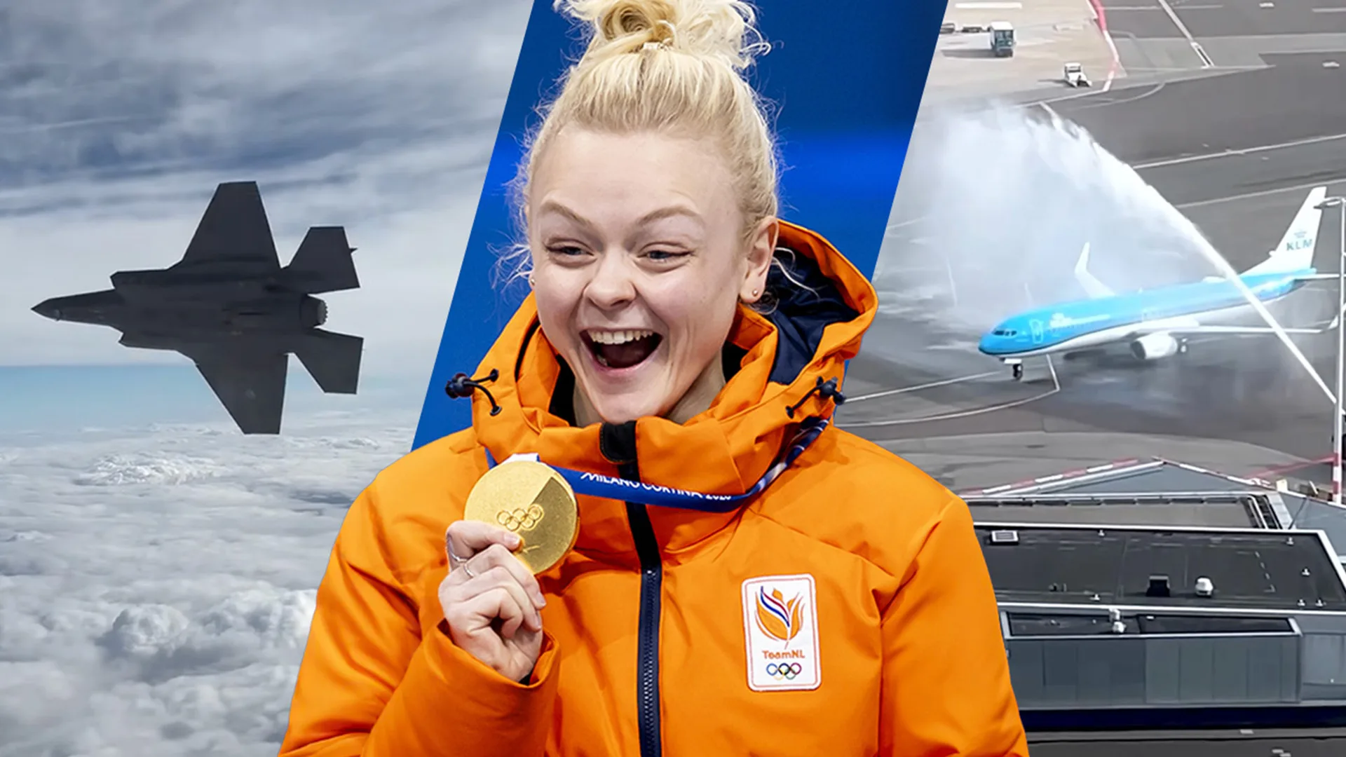 TeamNL op spectaculaire wijze onthaald op Schiphol