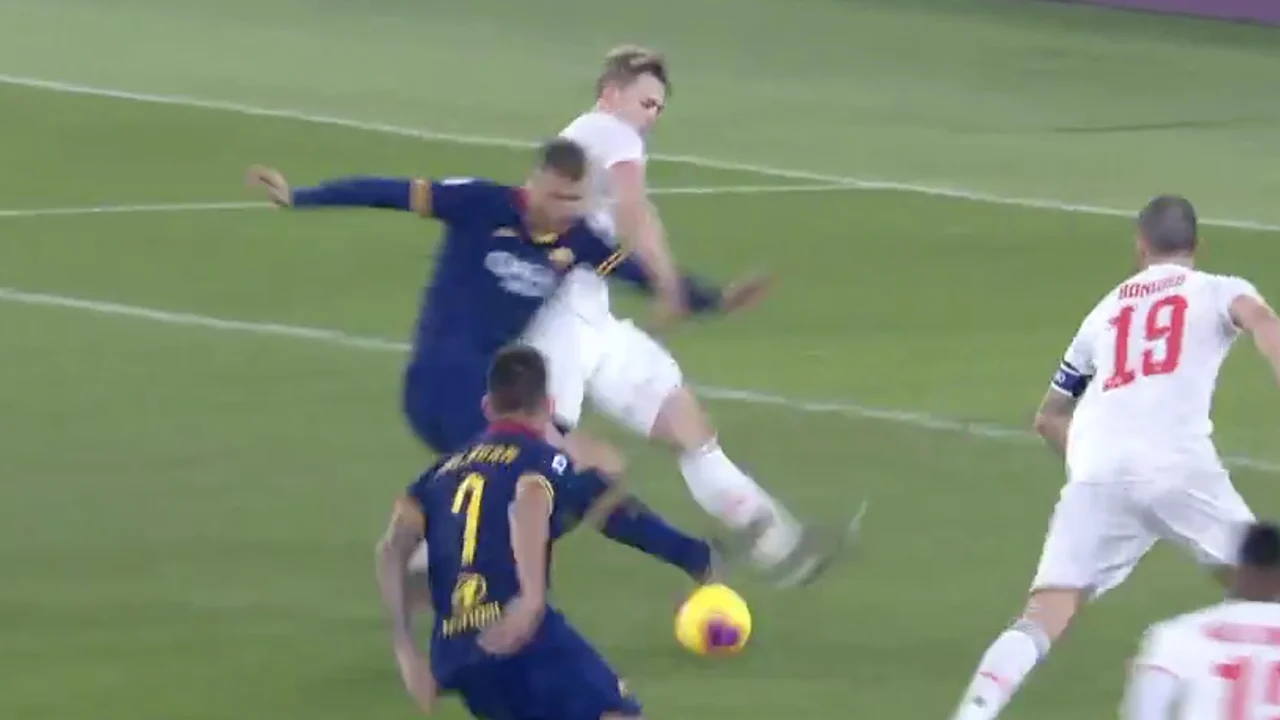 De Ligt redt Juventus met uitstekende tackle