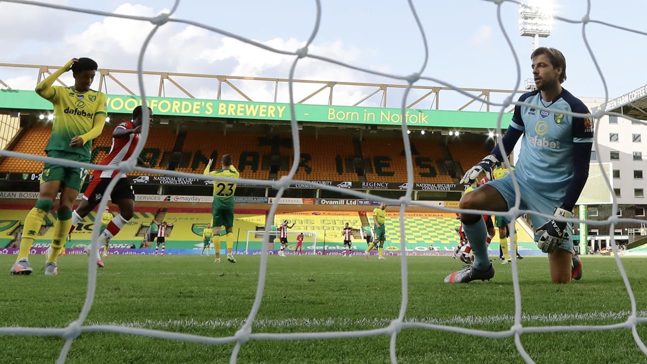 Krul met hekkensluiter Norwich City meteen weer onderuit