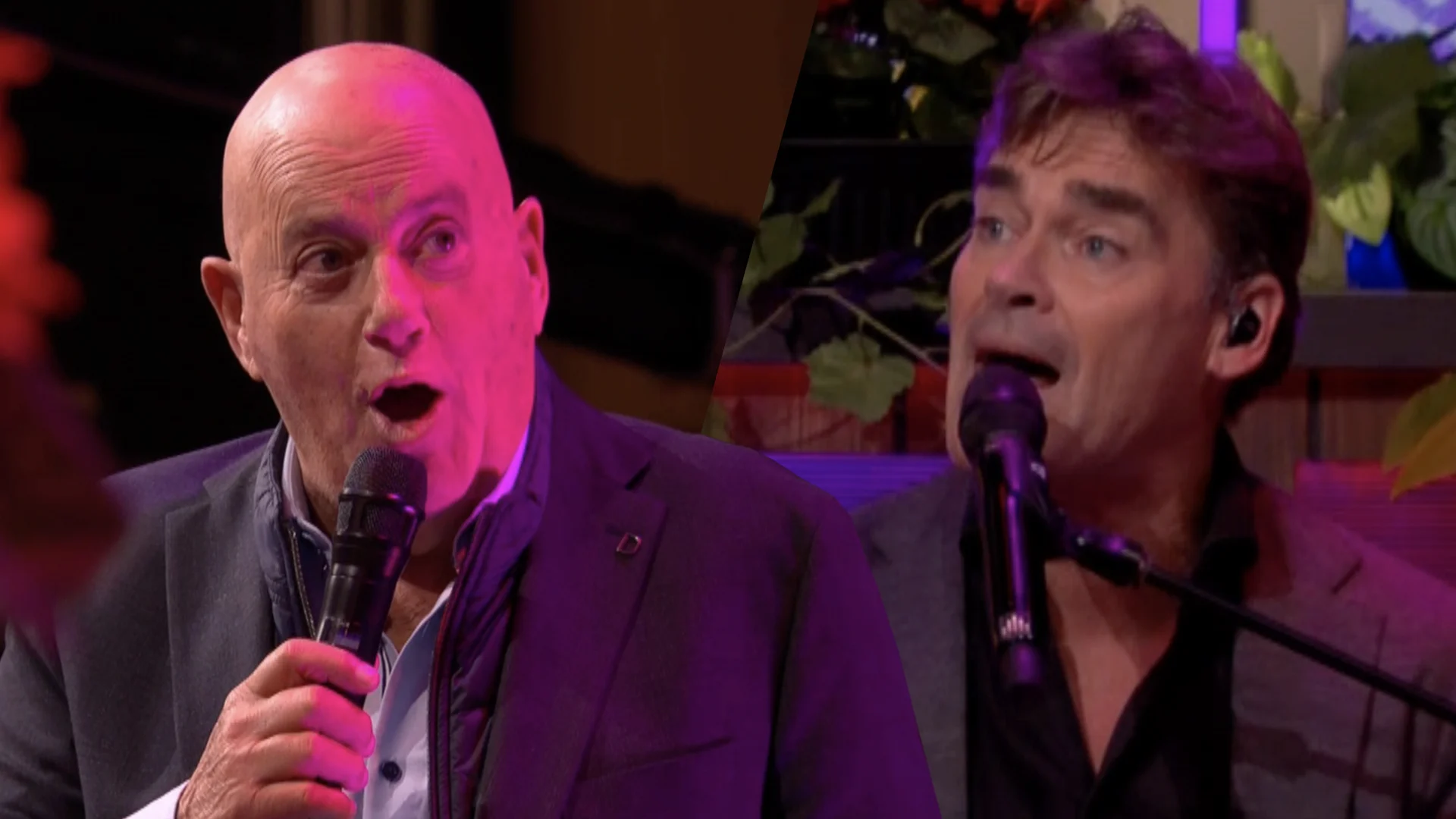 Jack van Gelder en Jeroen van der Boom spelen samen 'Summer Holiday' in de reclamebreak