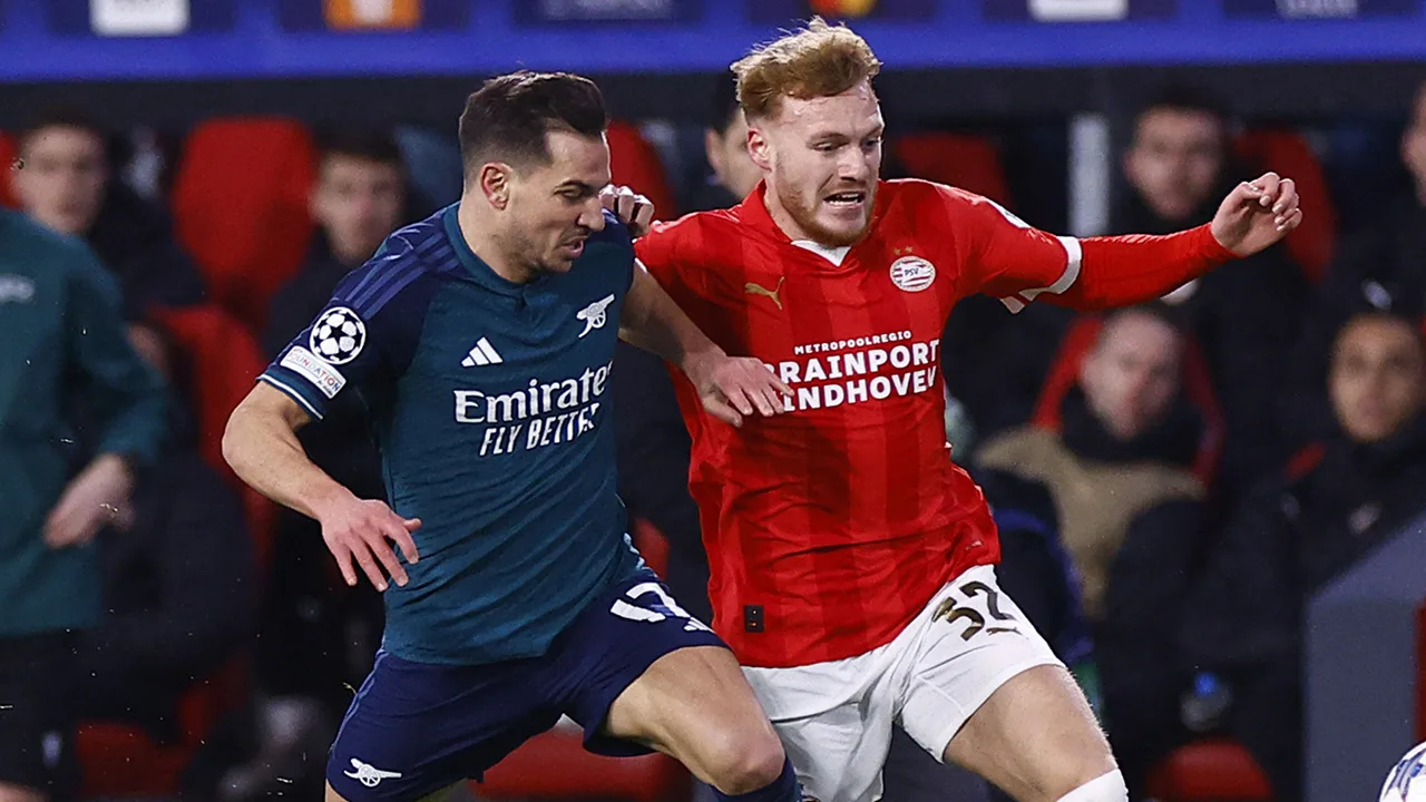 PSV sluit Champions League-groepsfase af met gelijkspel tegen Arsenal