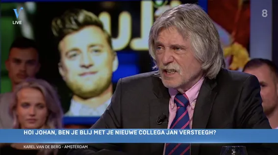 Johan verwelkomt nieuwe collega Jan Versteegh:  'Aanstellerig aandachtsziek jochie'