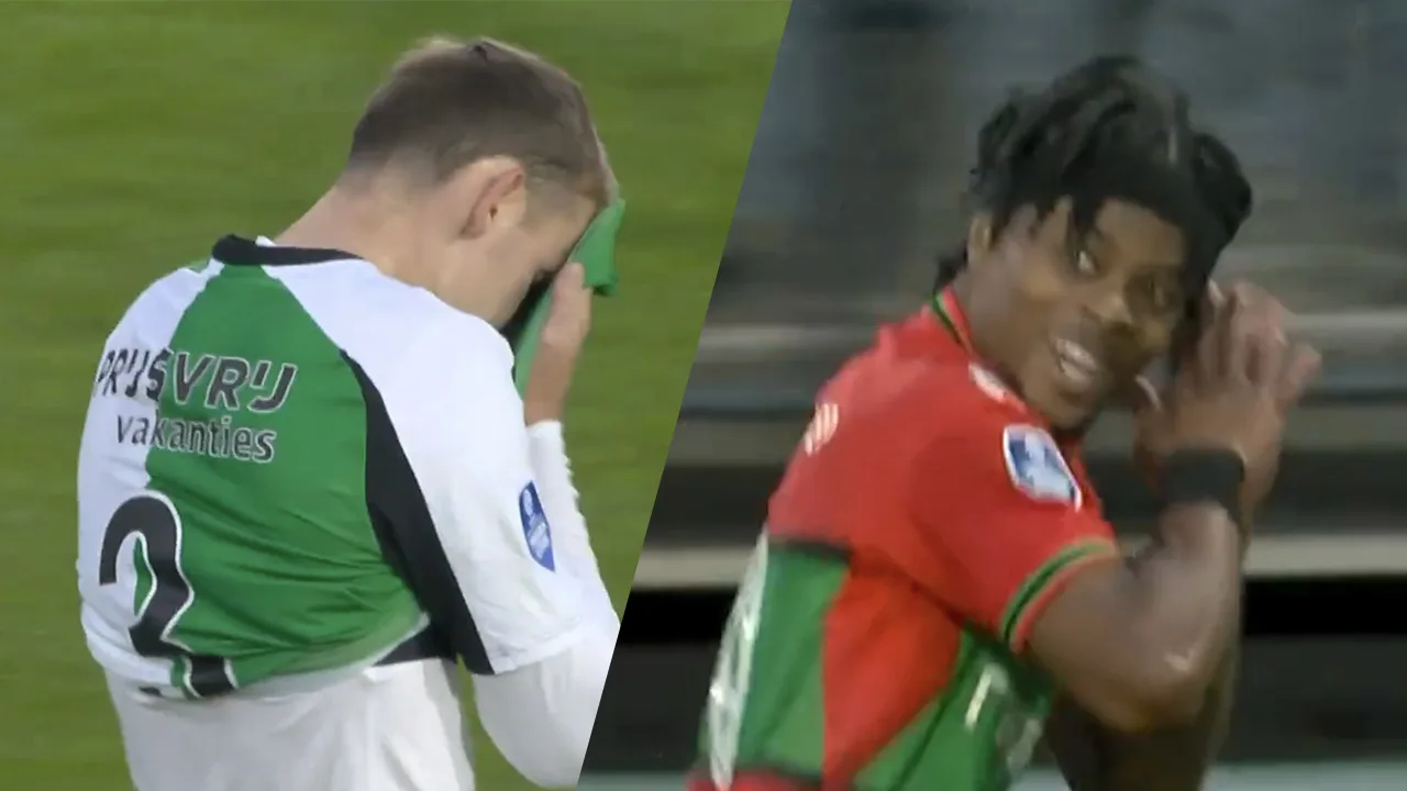Videogoal: Hansen zet NEC op voorsprong tegen Feyenoord na fout Beelen