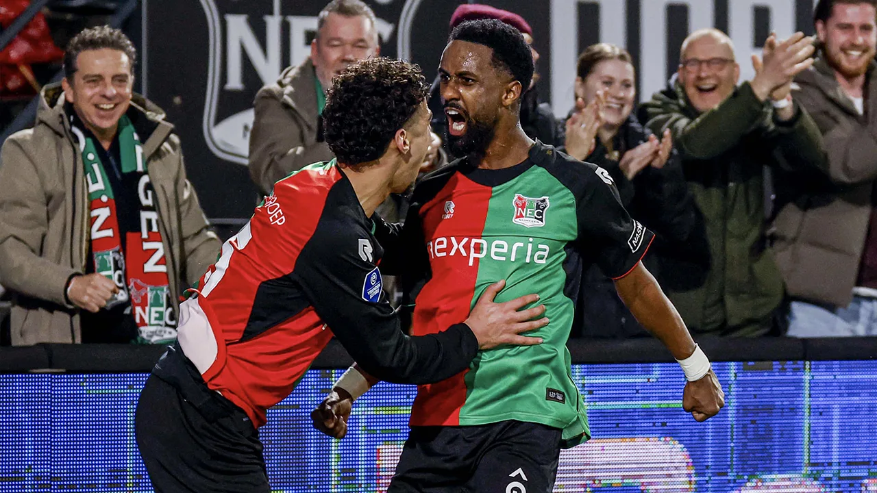 NEC verslaat PSV in spektakelstuk en bereikt voor zesde keer bekerfinale