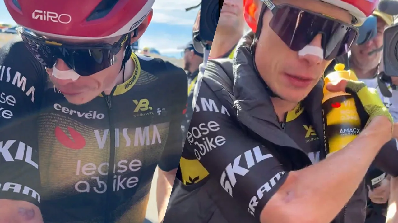 Vingegaard komt na Tour-etappe ten val door fotograaf: 'F*cking idiot!'