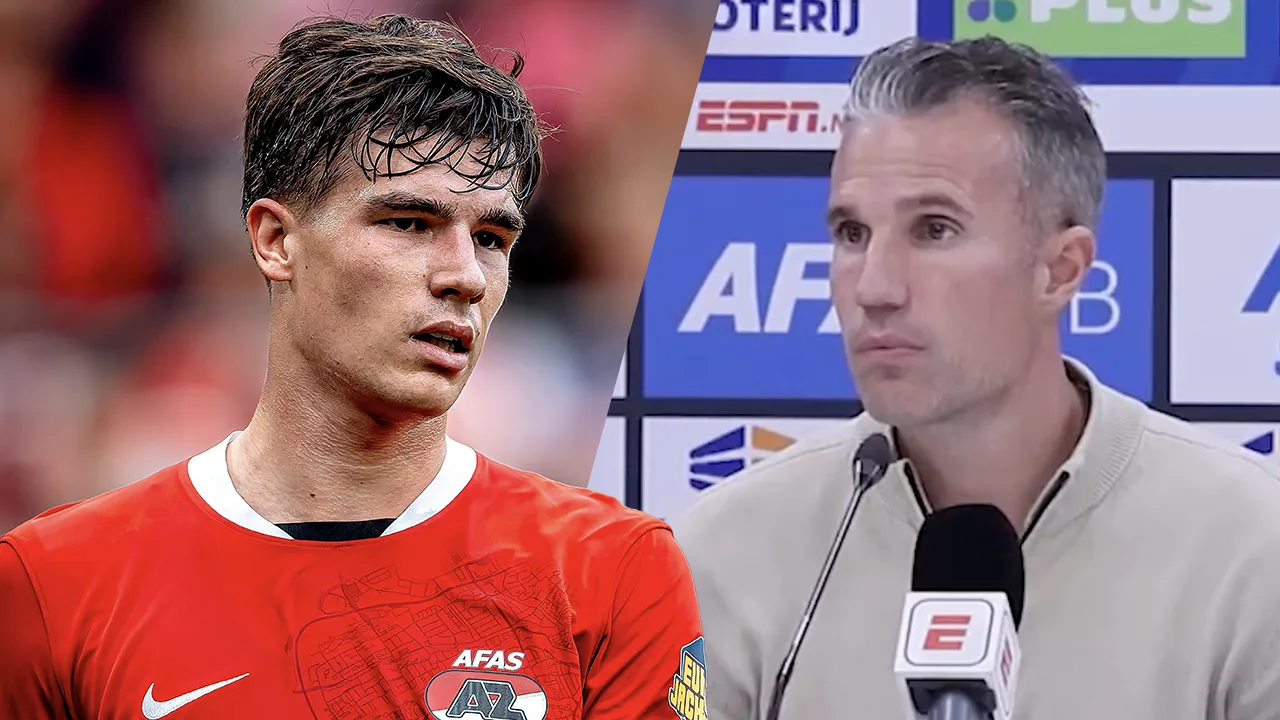 Robin van Persie reageert op knijpen en krassen Wouter Goes: 'Dat onze jongens reageren is logisch'