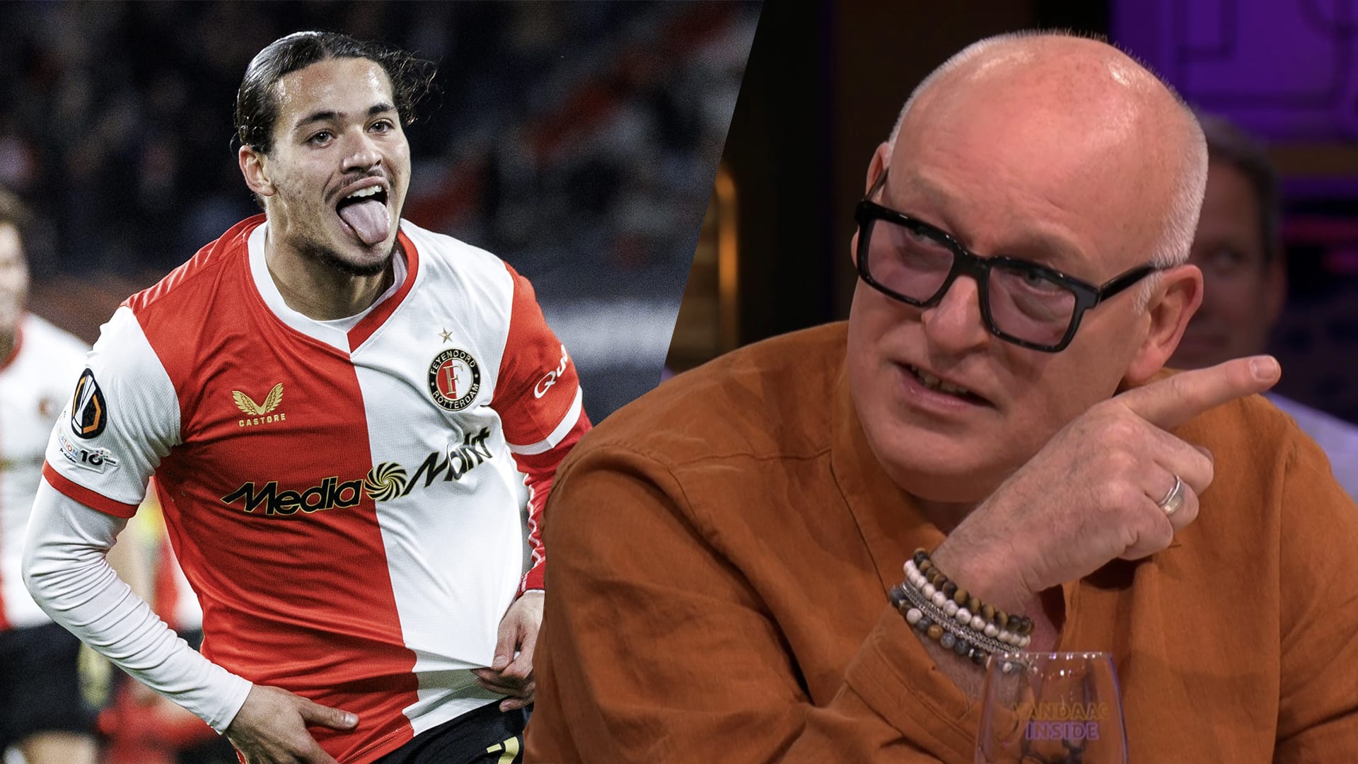 René van der Gijp looft Feyenoorder Anis Hadj Moussa: 'Dit is gewoon een hele bijzondere goal!'