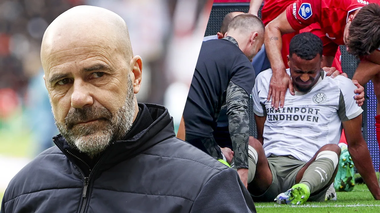 Peter Bosz vreest ernstige blessure van Pléa: 'Ik zag zijn rechterknie een beetje wegknikken...'