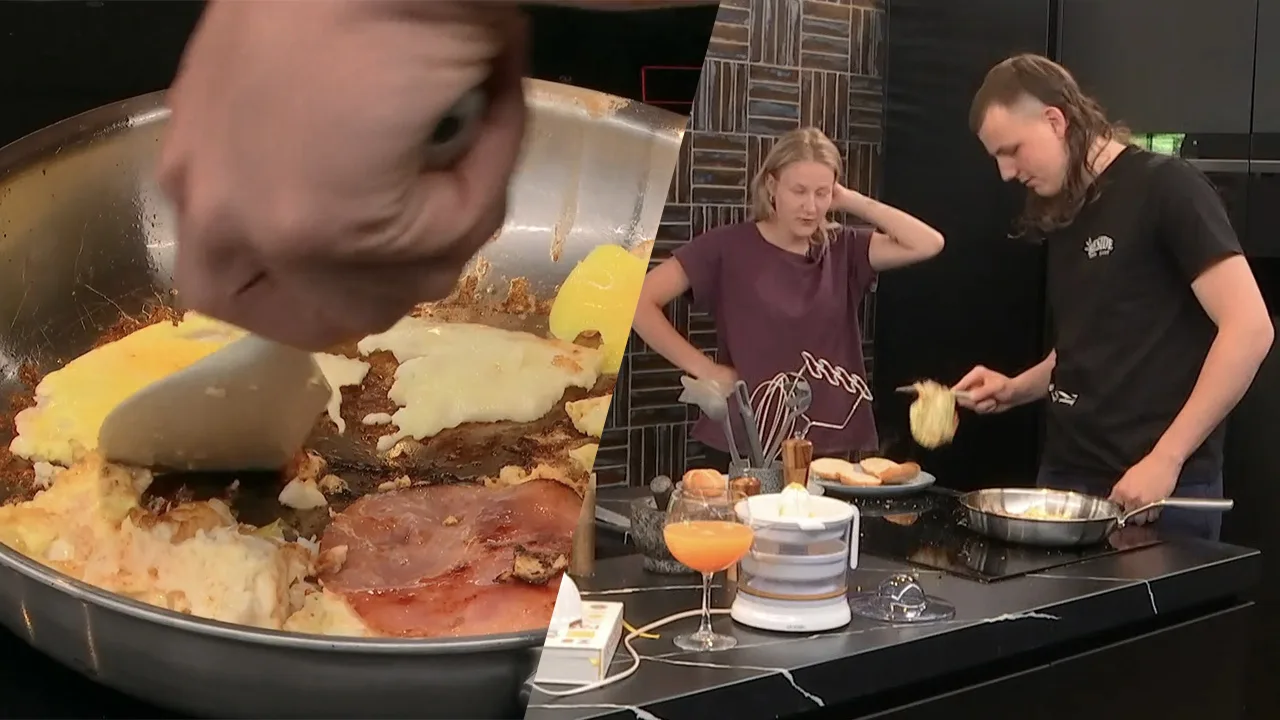 Ontbijt mislukt volledig in Lang Leve De Liefde: glazen breken, handen verbranden en eitjes vallen