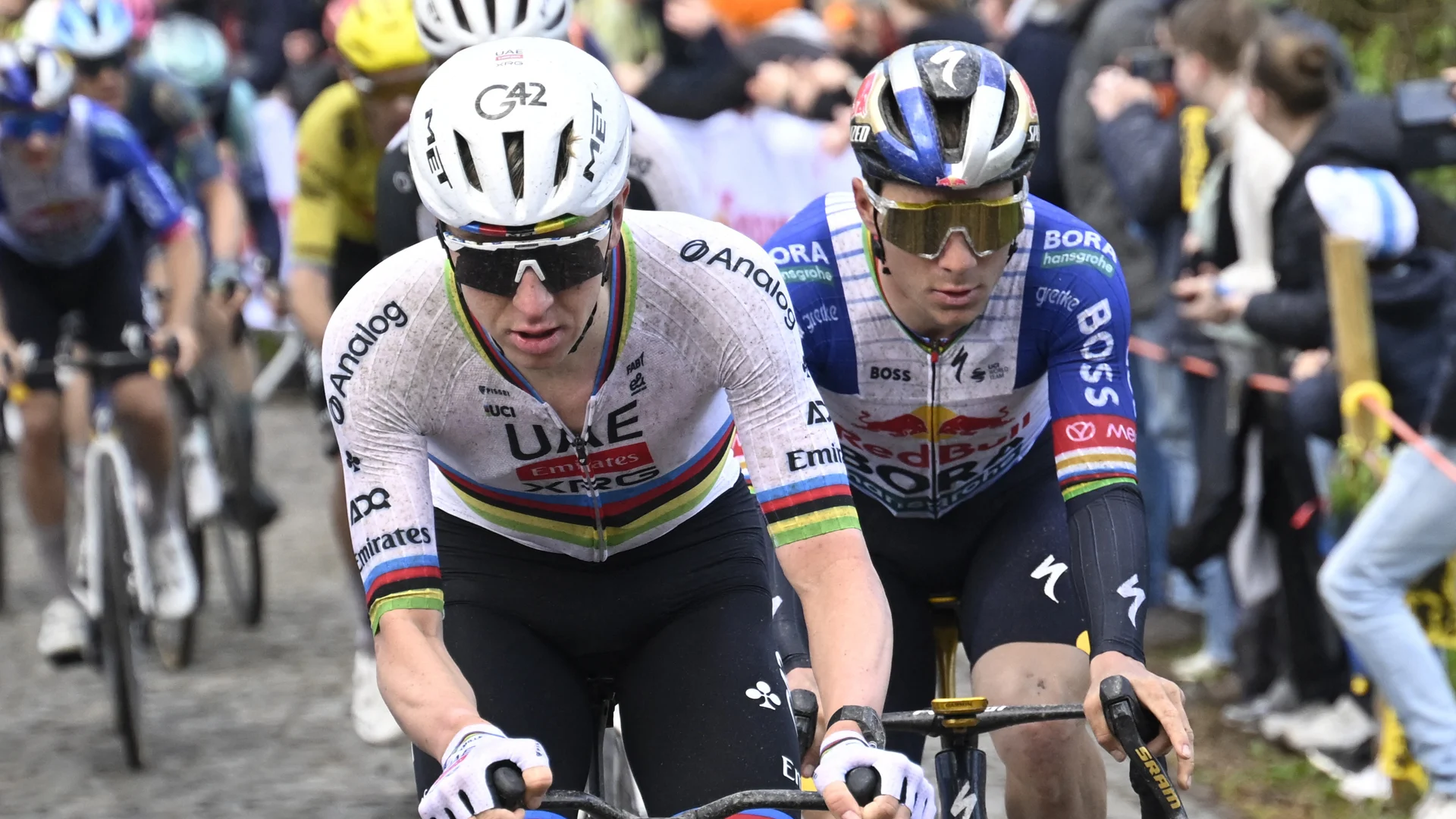 Pogacar en Evenepoel strafrechtelijk vervolgd na actie tijdens Ronde van Vlaanderen