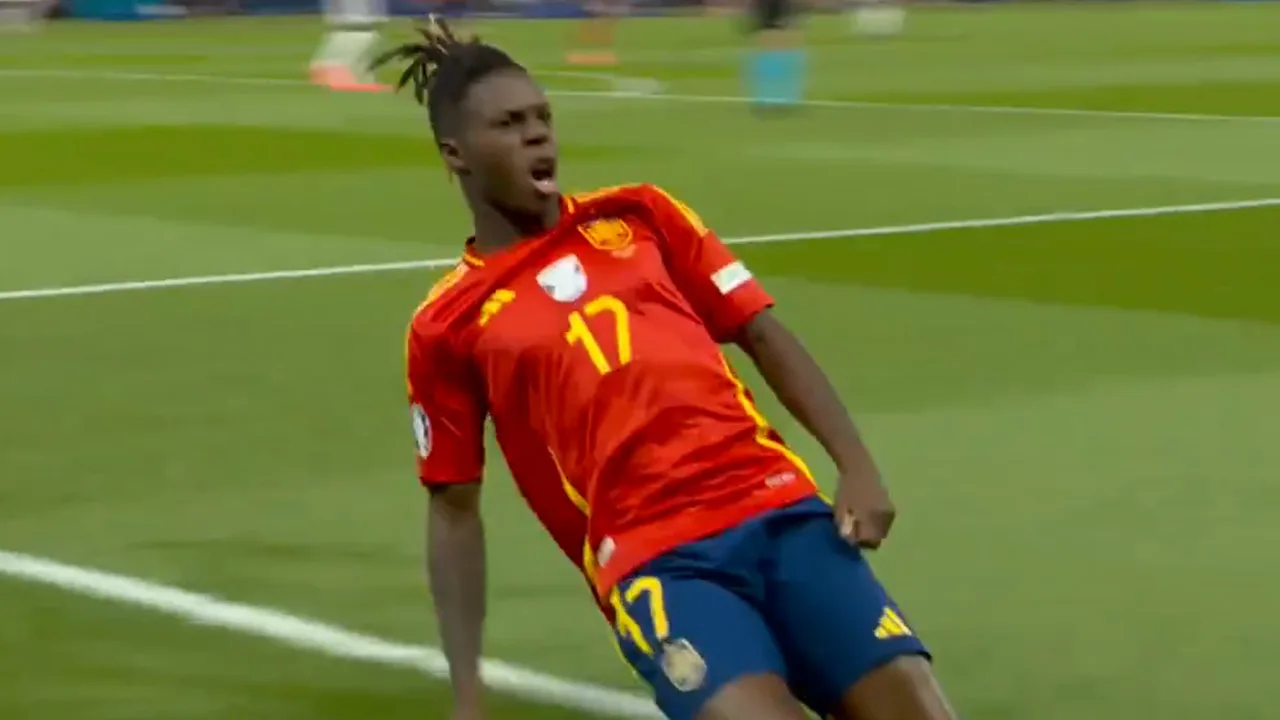 Videogoal: Nico Williams zet Spanje op voorsprong tegen Engeland