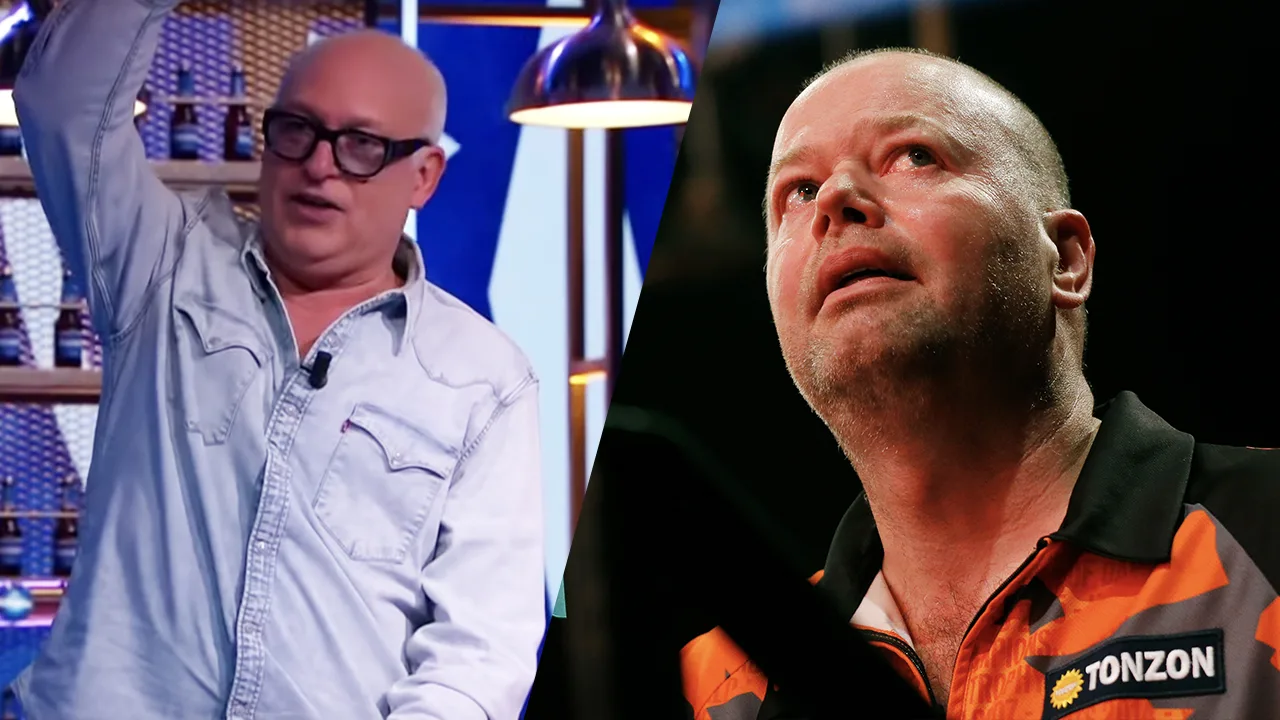 De mannen analyseren gepensioneerde Raymond van Barneveld