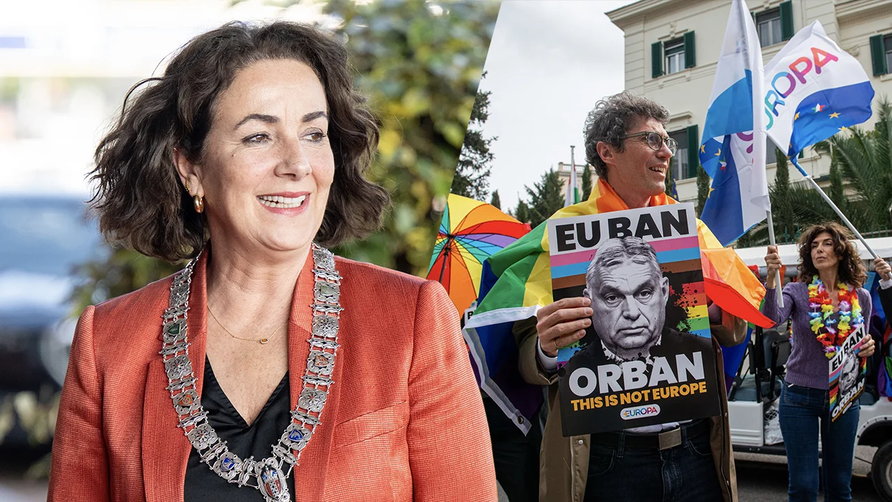 Femke Halsema aanwezig bij verboden Pride-mars in Boedapest op uitnodiging burgemeester