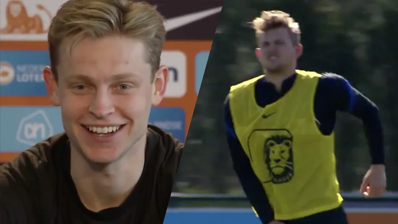 De Jong lacht: 'Voor zover ik weet is Matthijs er gewoon bij'