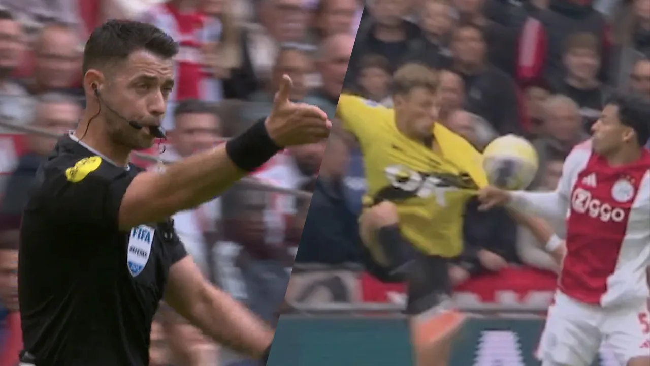 Videogoal: NAC Breda komt naast Ajax na penaltymoment met Van Hooijdonk en Wijndal