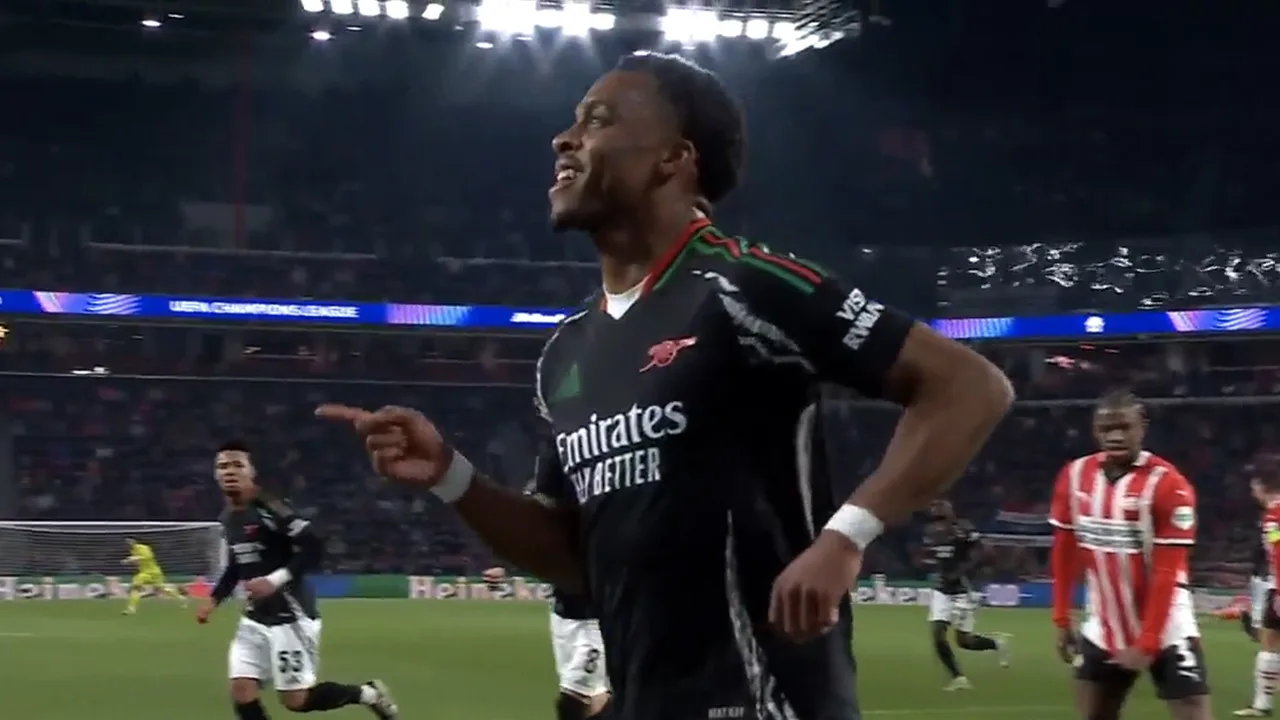 Videogoals: Nwaneri verdubbelt voorsprong Arsenal tegen PSV na openingsgoal Timber