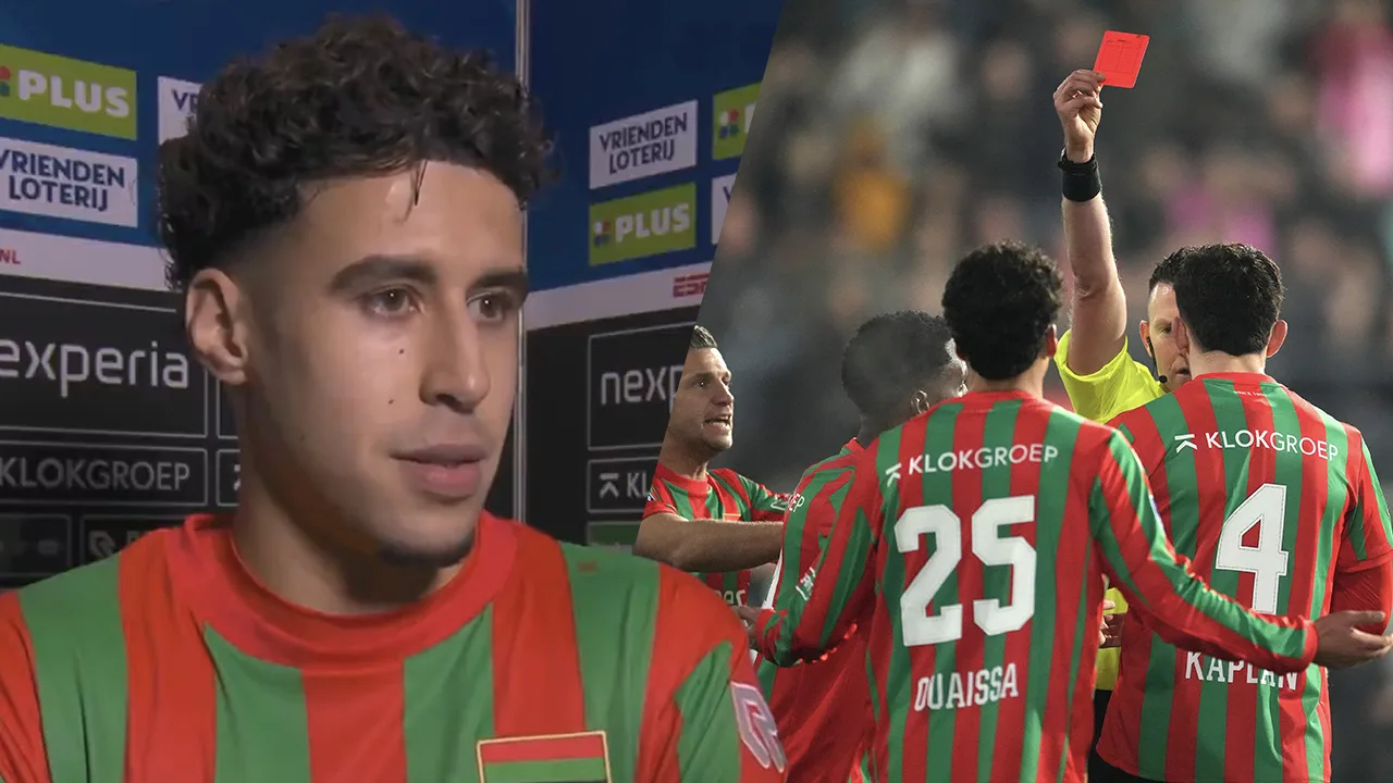 Veelbesproken rode kaart NEC'er Sami Ouaissa tegen Ajax geseponeerd