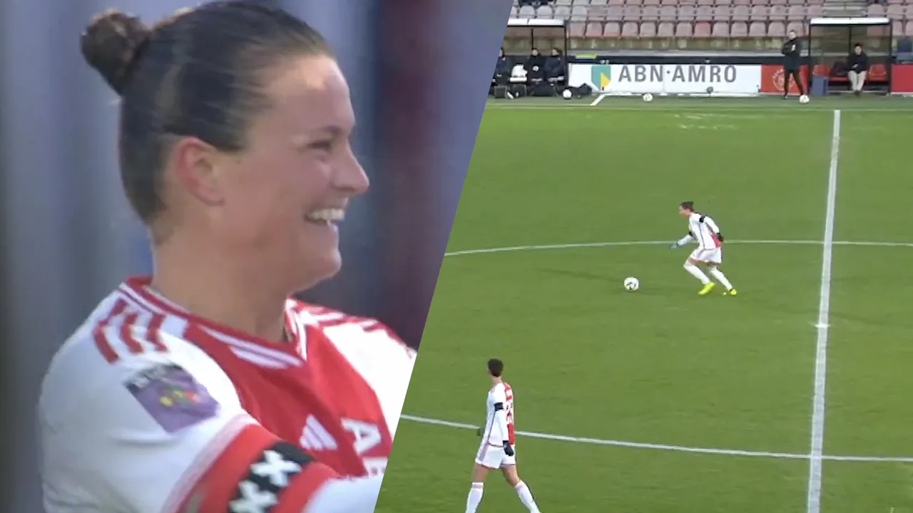 Videogoal: Sherida Spitse schiet raak van grote afstand! 