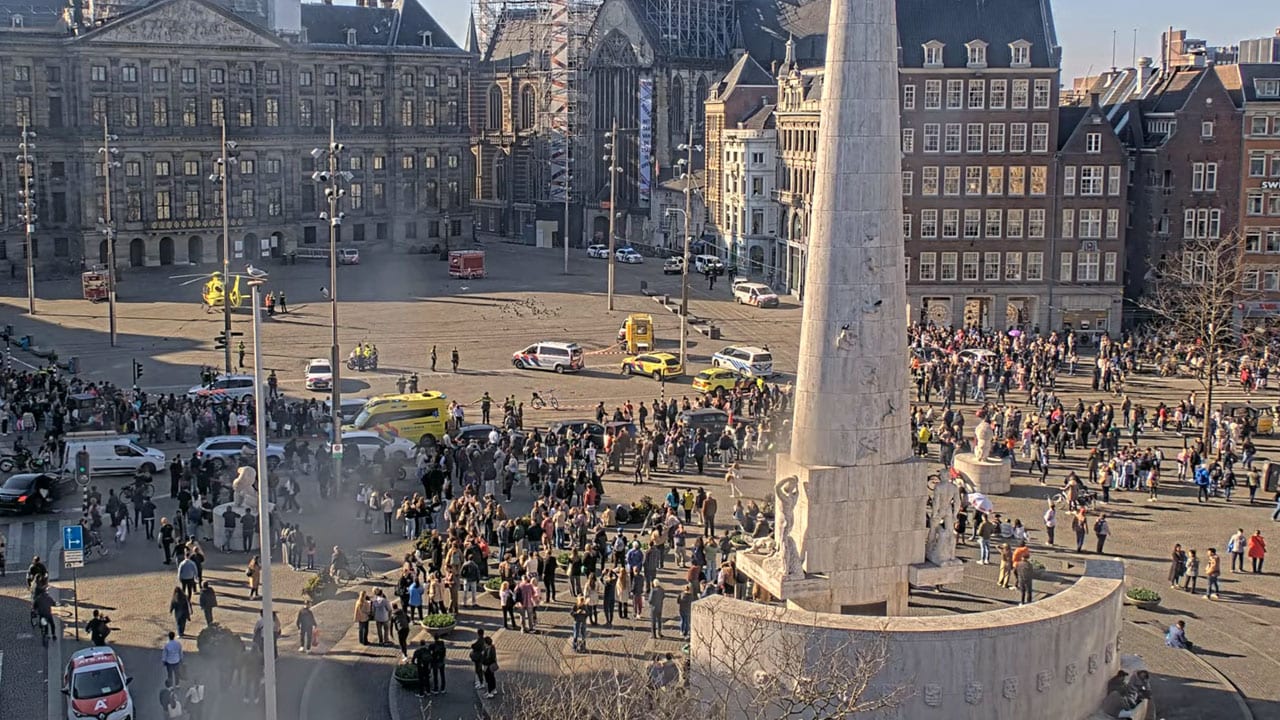 Steekpartij met meerdere gewonden bij de Dam in Amsterdam