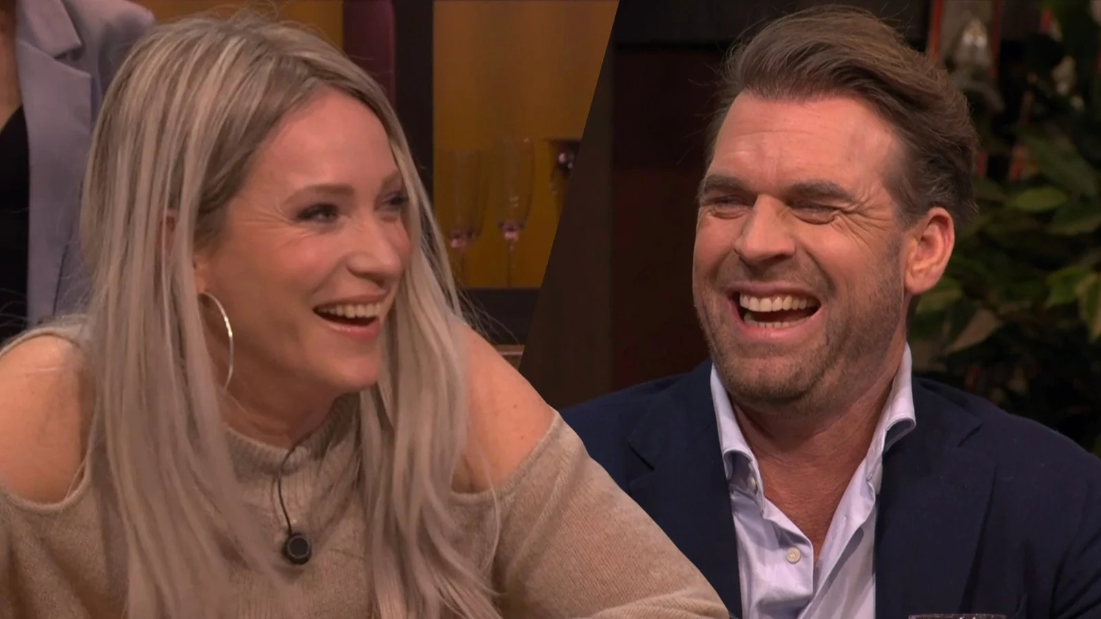 Jack van Gelder en Rutger Castricum dollen met Hélène: 'Oh, dit vinden ze leuk hoor!'