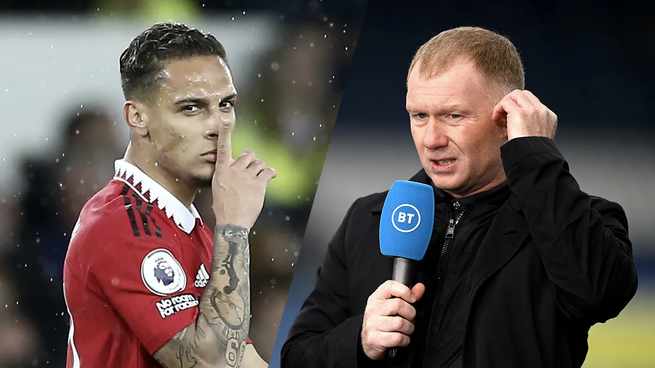 Antony reageert op clown-uitspraken van Manchester United-icoon Scholes
